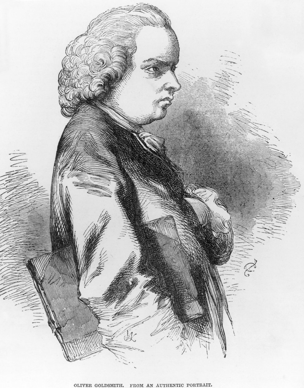 Oliver Goldsmith (1730–74) av English School
