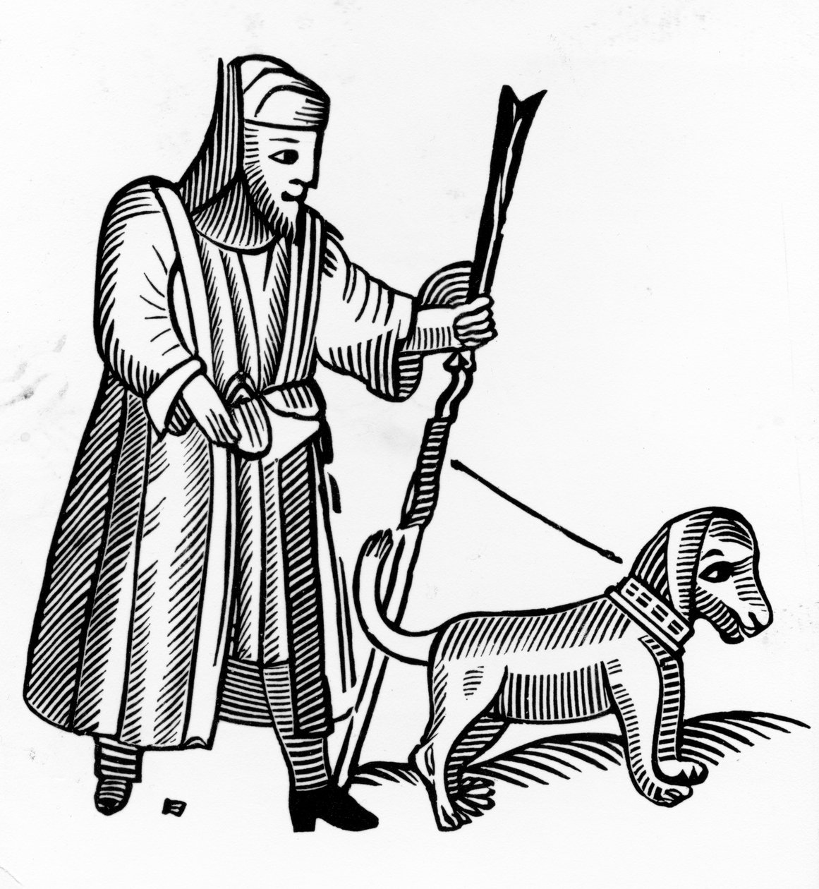 Pilgrim med hund av English School