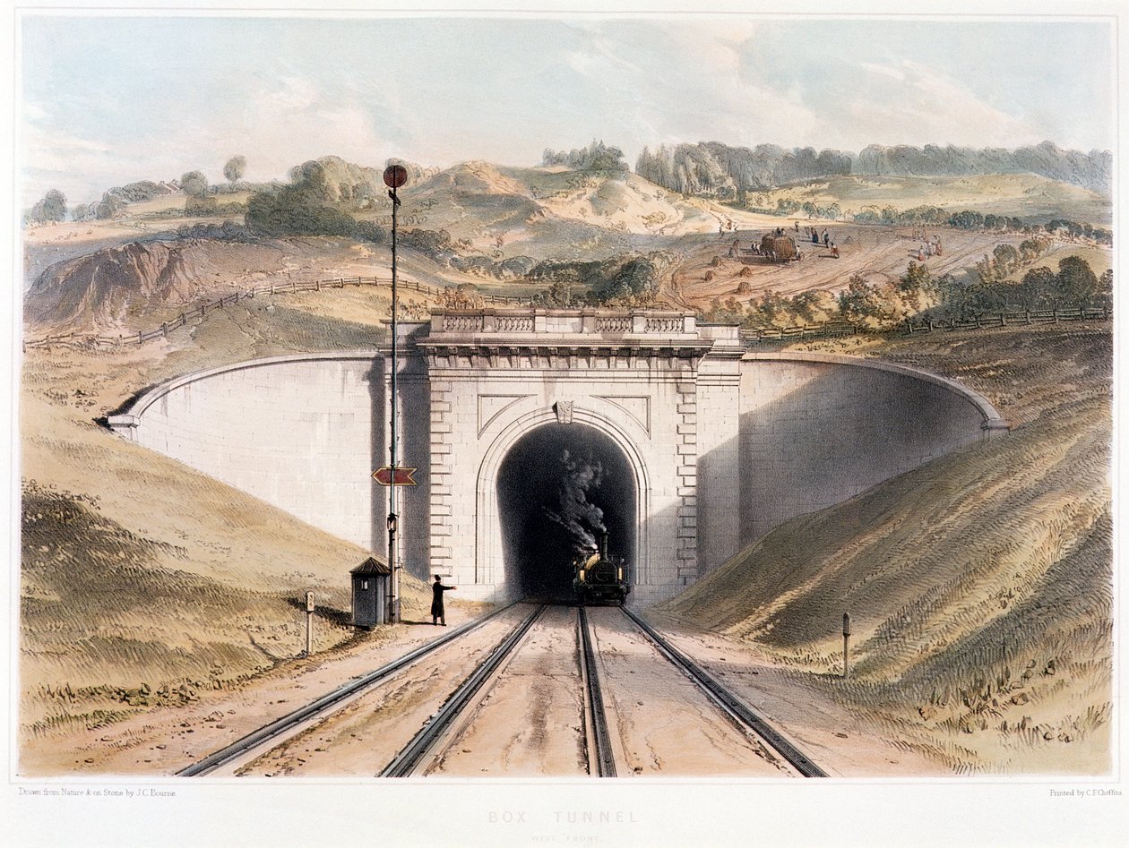 Portal til Brunels bokstunnel nær Bath av English School