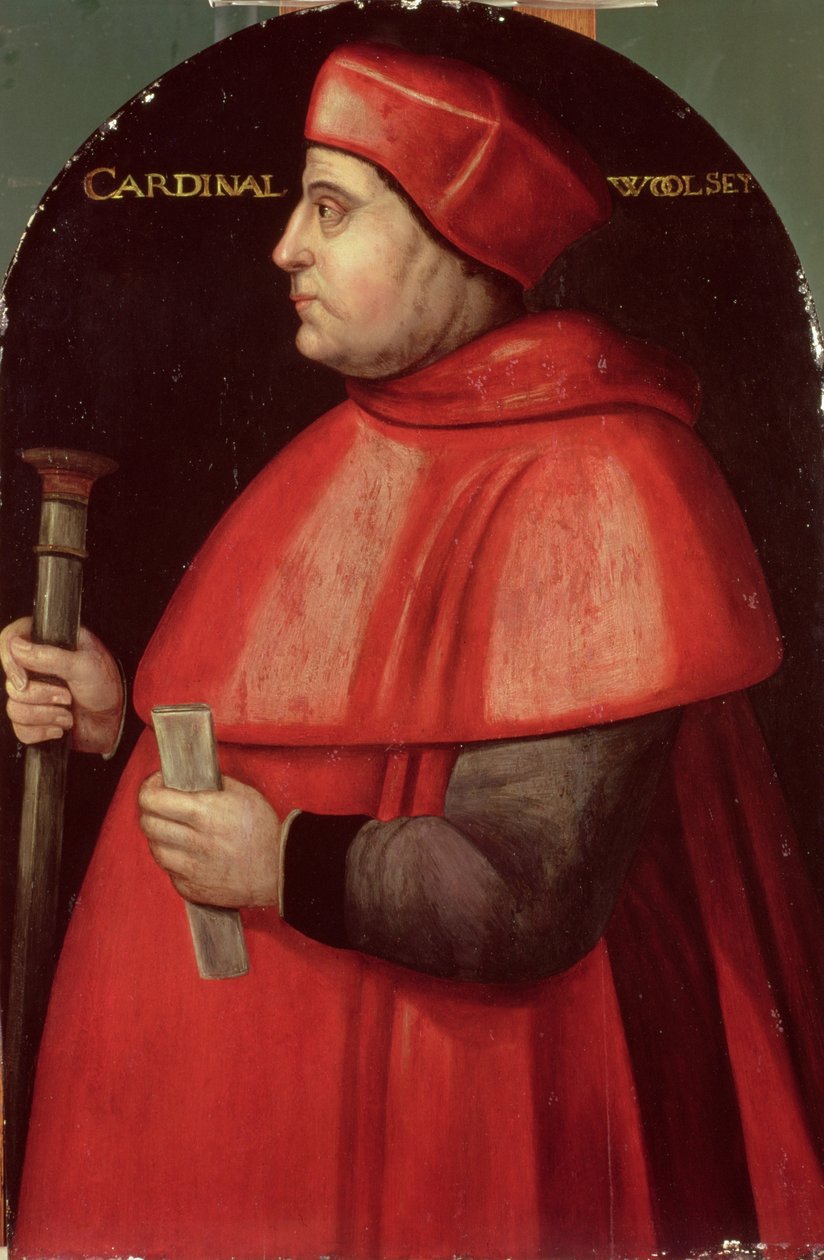 Portrett av kardinal Thomas Wolsey (ca. 1475-1530) av English School