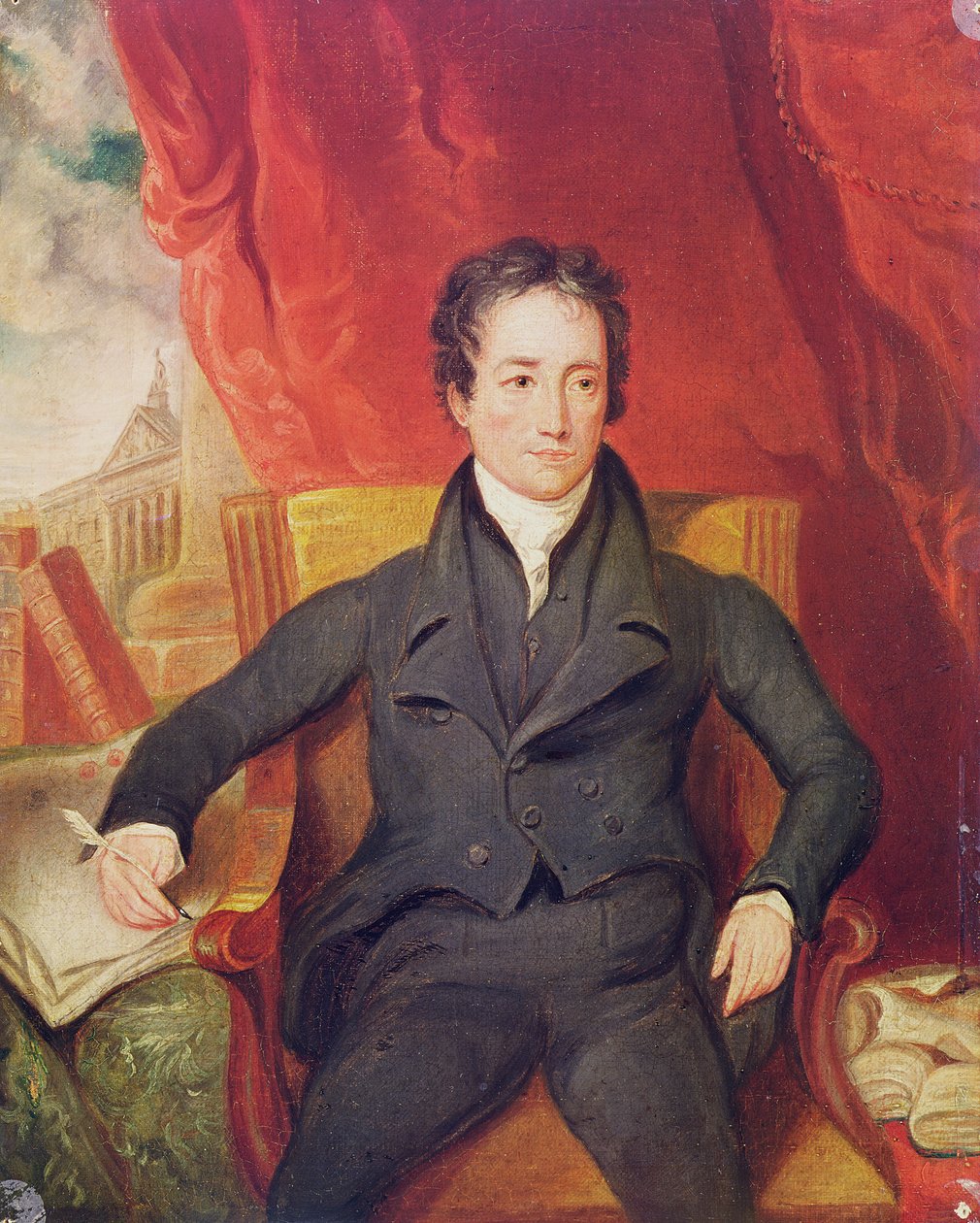 Portrett av Charles Lamb (1775-1834) 1826 av English School