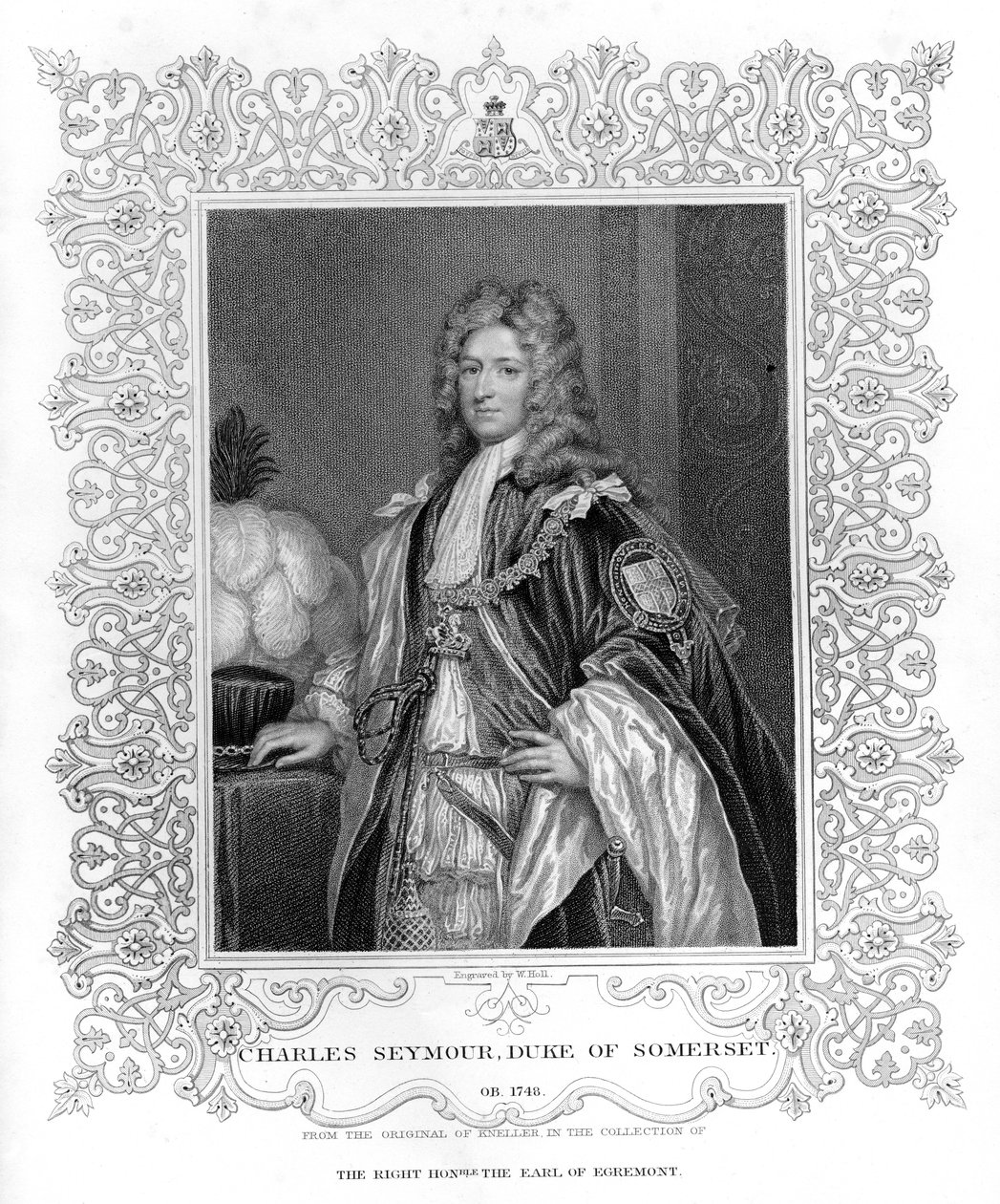 Portrett av Charles Seymour, hertugen av Somerset av English School