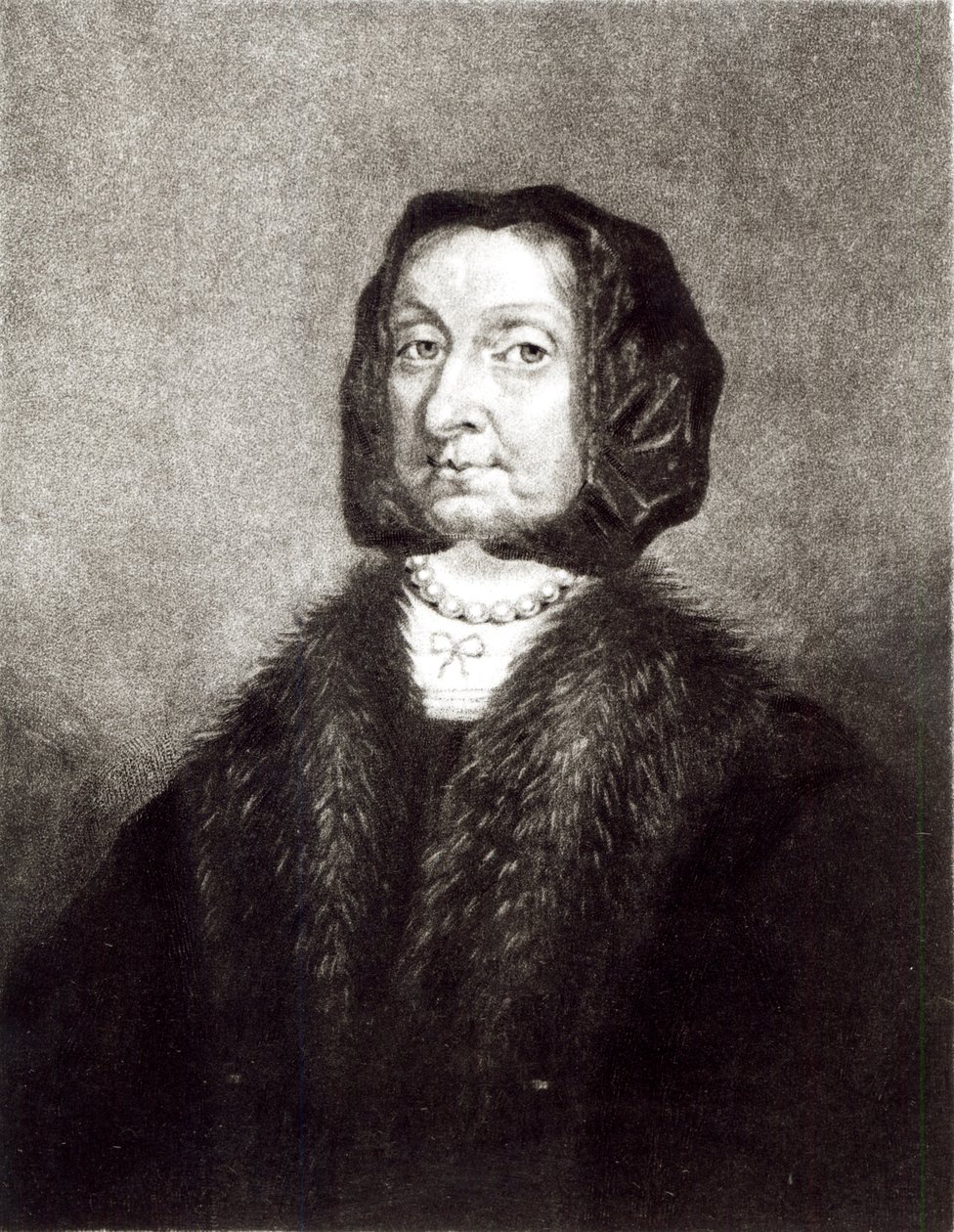 Portrett av Elizabeth Cromwell, gravert av Richard Earlom (1743-1822) og Charles Turner (ca. 1773-1857) (mezzotint) av English School