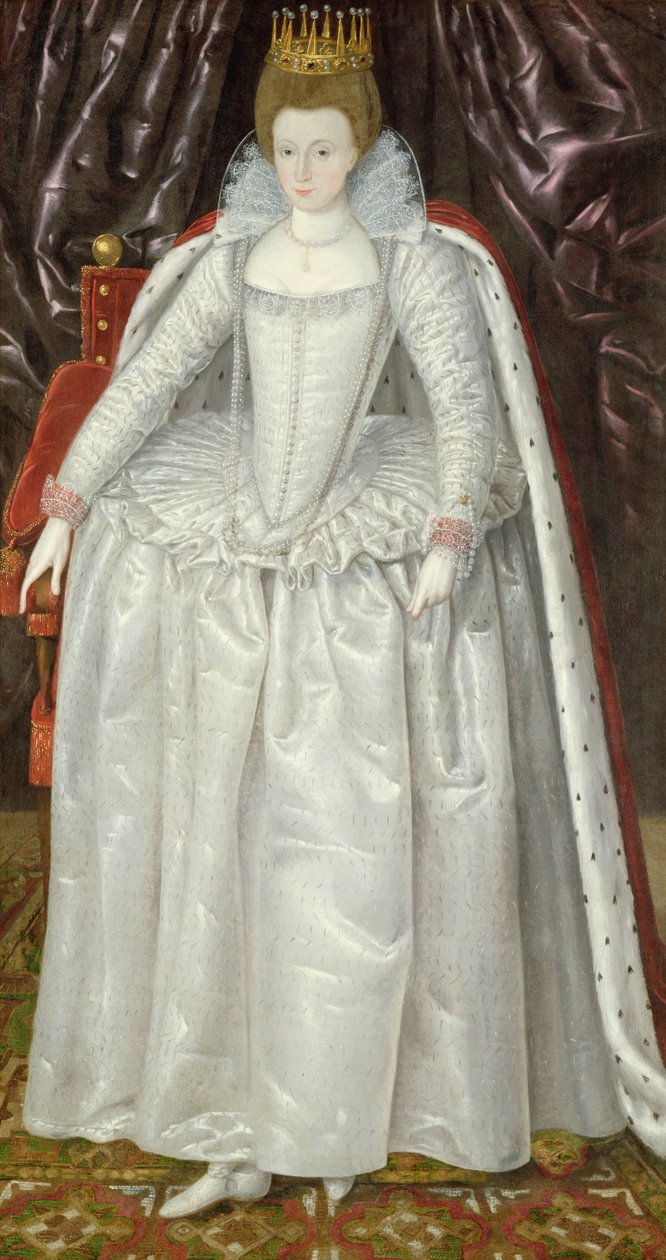 Portrett av Elizabeth Vernon, grevinne av Southampton, ca. 1603 av English School