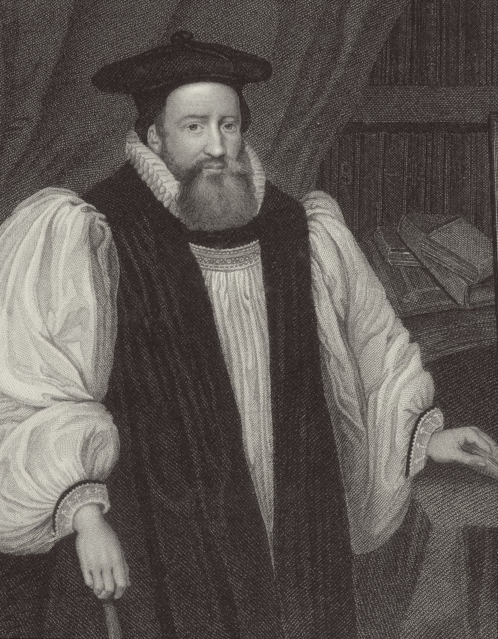 Portrett av George Abbot (1562-1633) erkebiskop av Canterbury, fra 