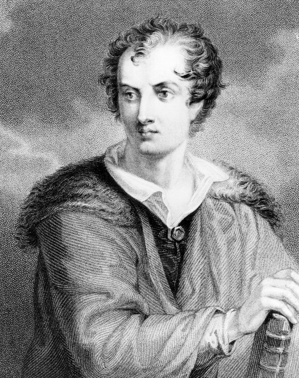 Portrett av George Gordon, 6. Lord Byron av Rochdale (1788-1824) av English School