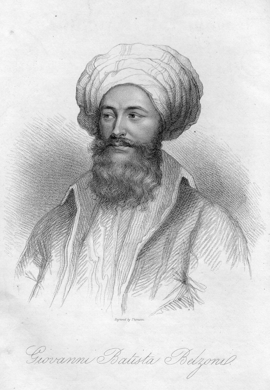 Portrett av Giovanni Batista Belzoni av English School