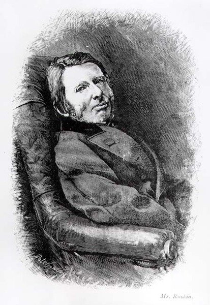 Portrett av John Ruskin (1819-1900) av English School