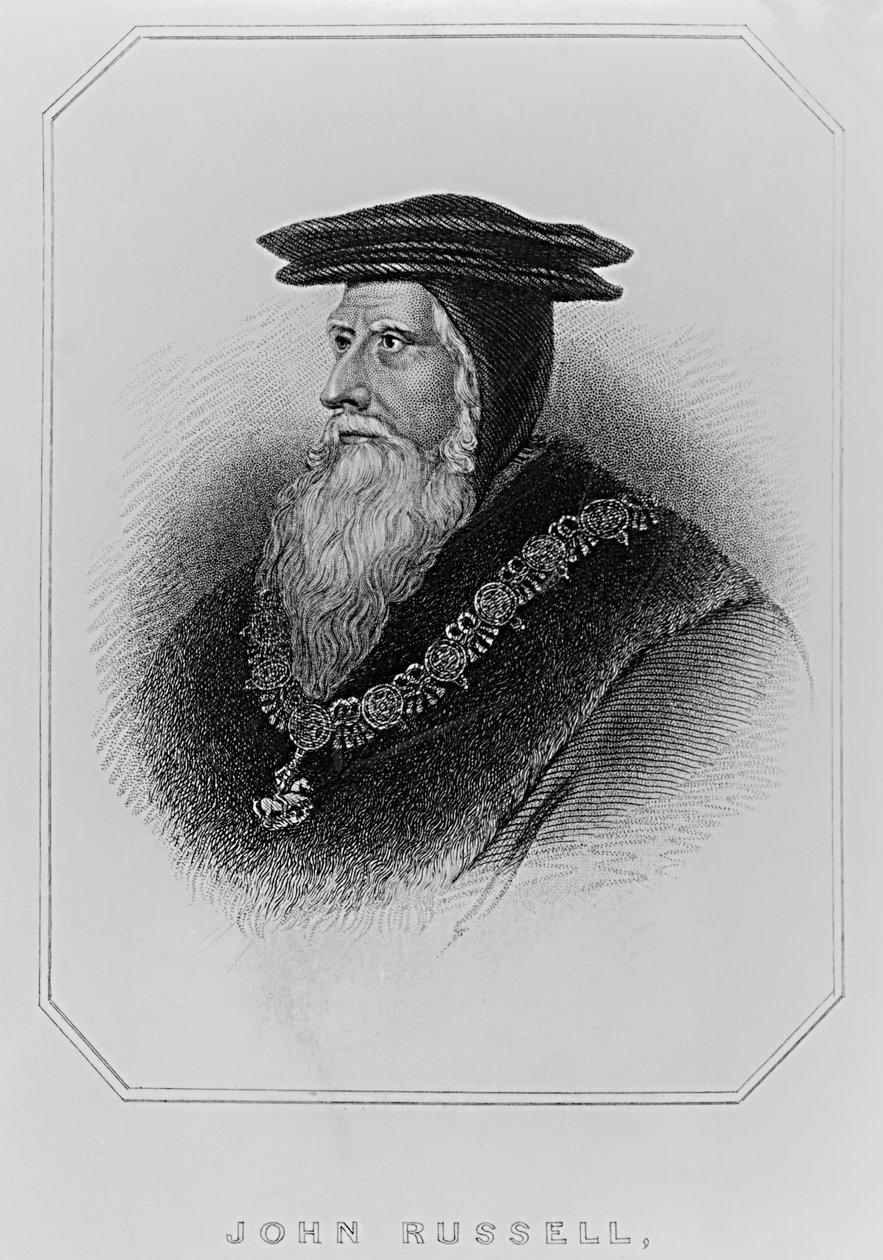 Portrett av John Russell (1485-1555) 1. jarl av Bedford, fra 