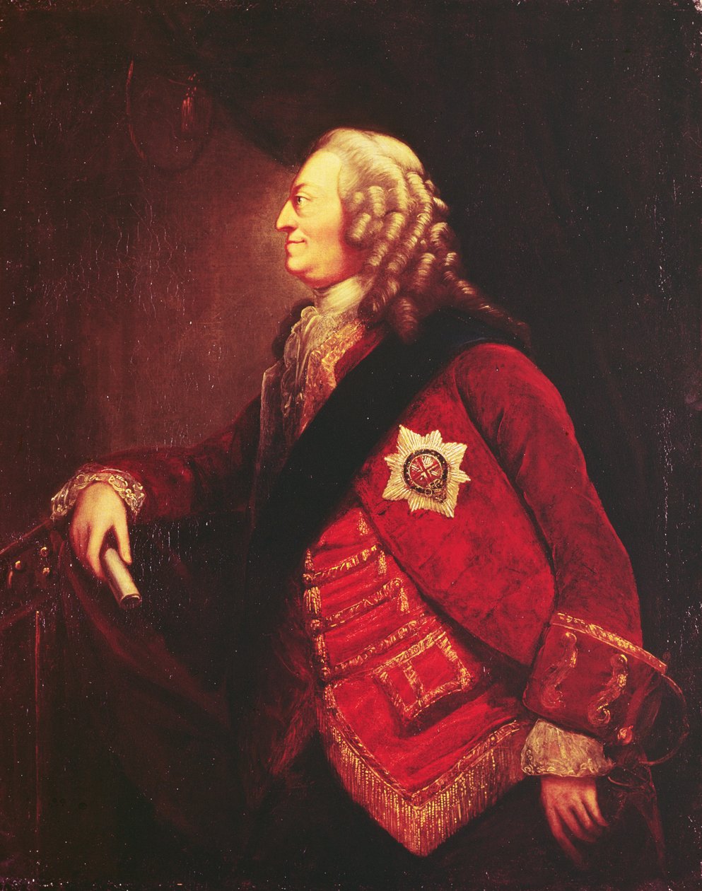 Portrett av kong George II av English School