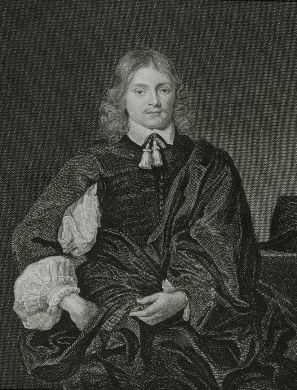 Portrett av Lucius Carey (ca. 1610-43) 2. Viscount Falkland, fra 