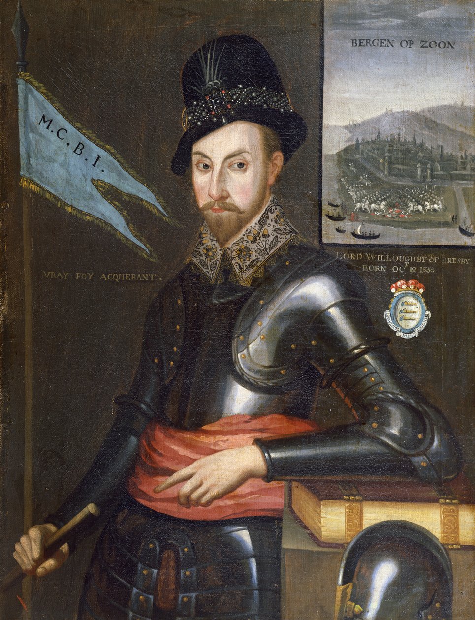 Portrett av Peregrine Bertie, 13. baron Willoughby de Eresby (1555-1601) av English School