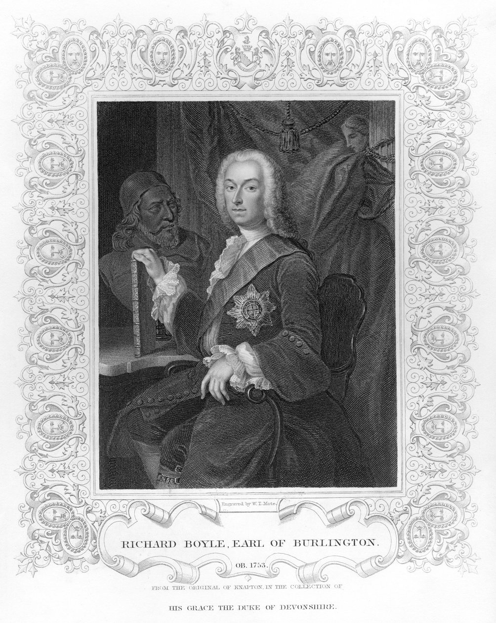 Portrett av Richard Boyle, jarl av Burlington av English School