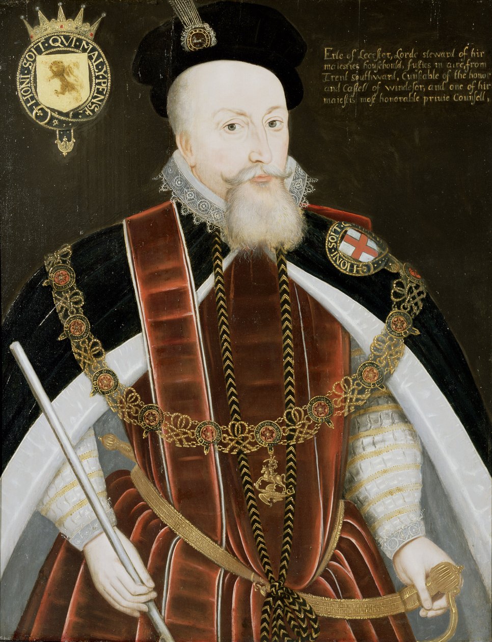 Portrett av Robert Dudley (1532-88) jarl av Leicester av English School
