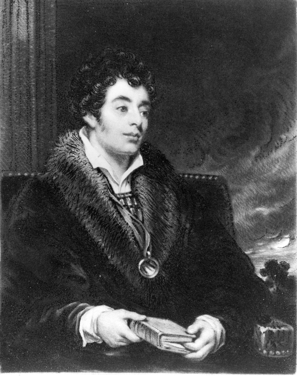 Portrett av Robert Southey (1774-1843) av English School