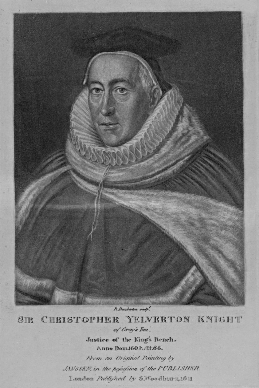 Portrett av Sir Christopher Yelverton, fra 