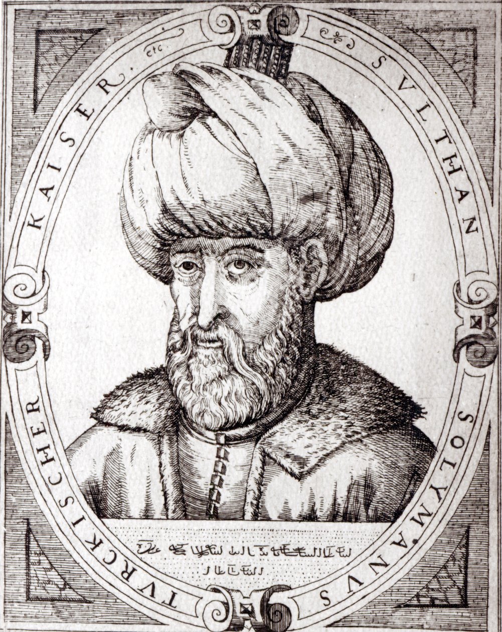 Portrett av Suleiman den storslåtte av English School