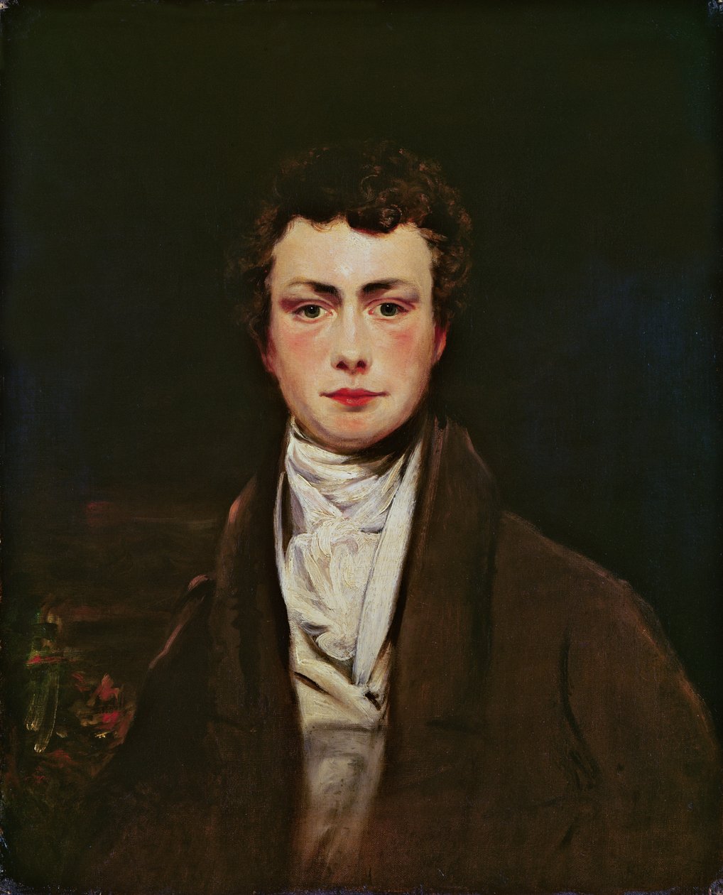 Portrett av Thomas Moore (1779-1852) ca. 1800-05 av English School