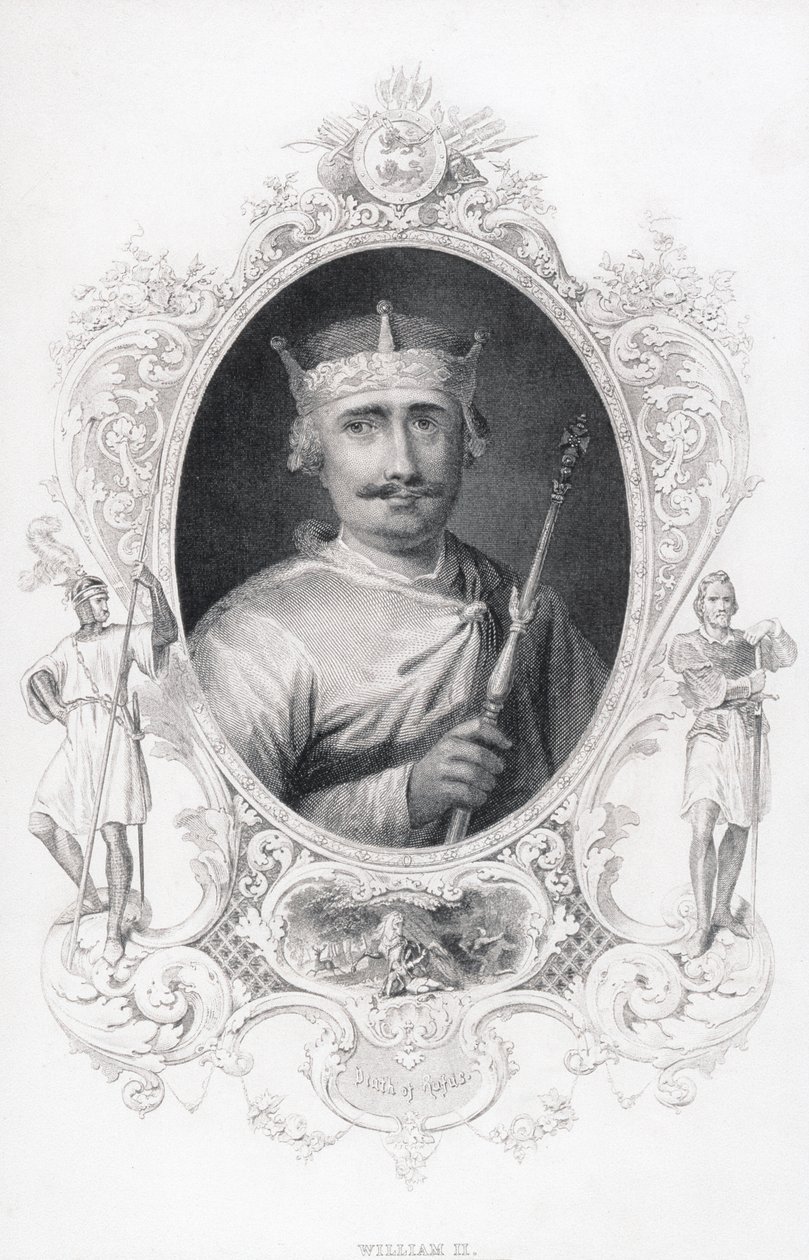 Portrett av Vilhelm II (1056-1100) av English School