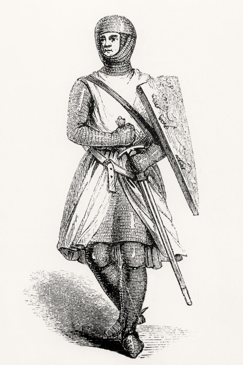 Portrett av William de Longespee, tredje jarl av Salisbury (d. 1226) av English School