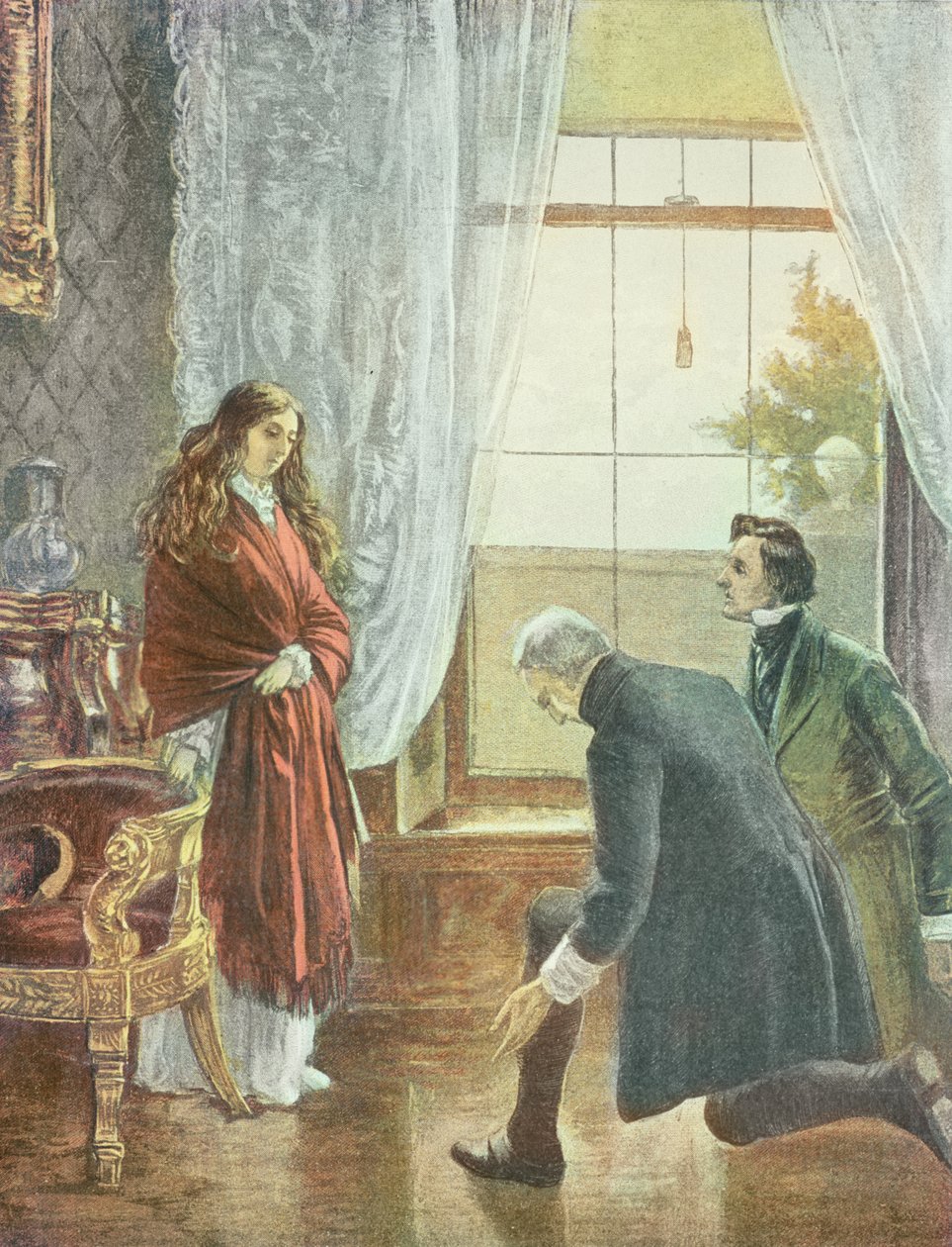 Prinsesse Victoria mottar nyheten om sin tiltredelse til tronen, 21. juni 1837 av English School