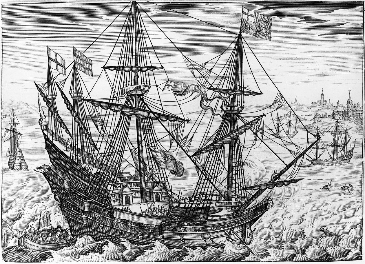 Dronning Elizabeths gallion av English School