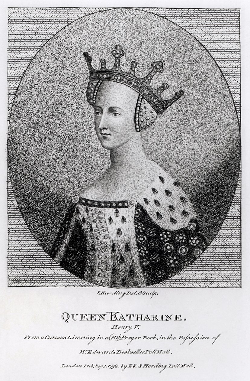 Dronning Katherine (1401-37) pub. i 1792 av English School