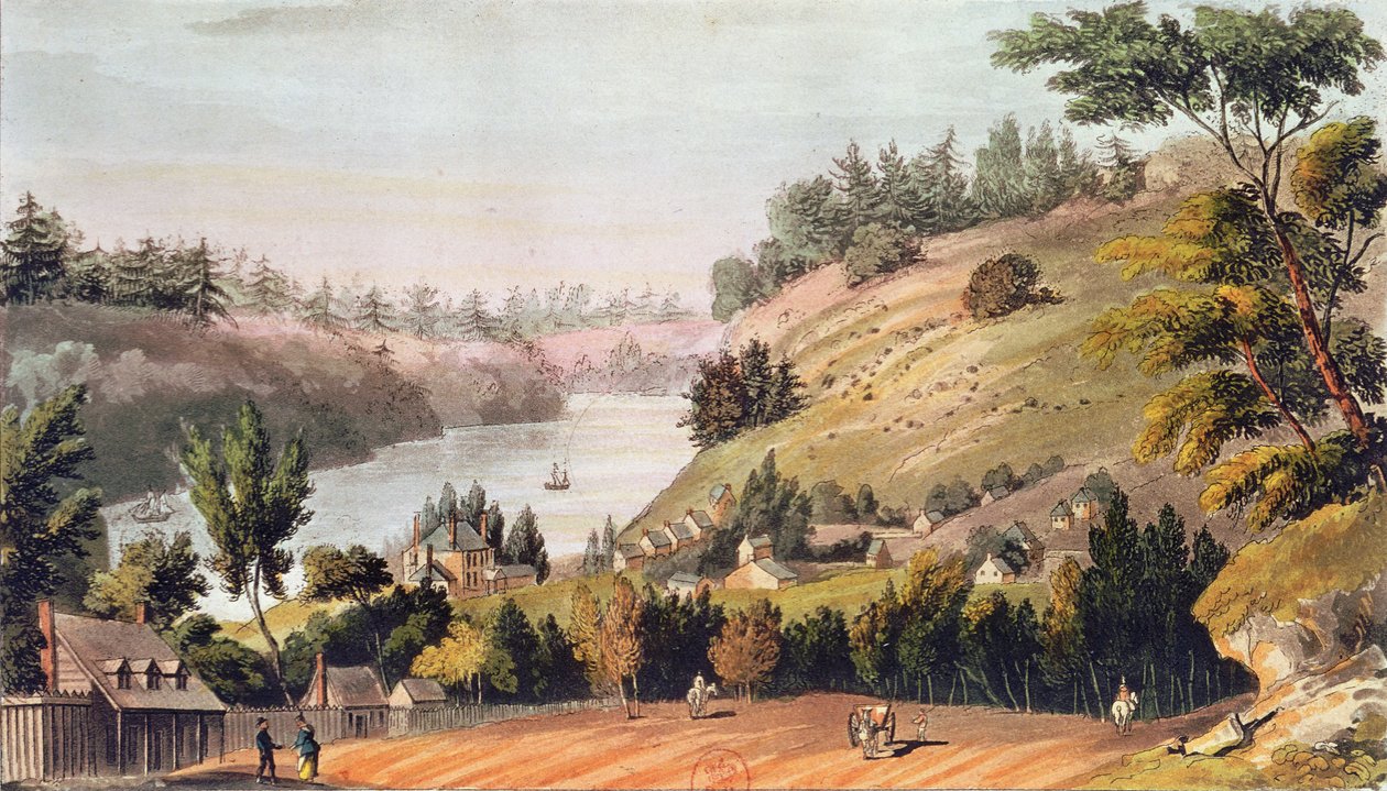 Queenston, On the Landing Between Lake Ontario og Lake Erie, fra 