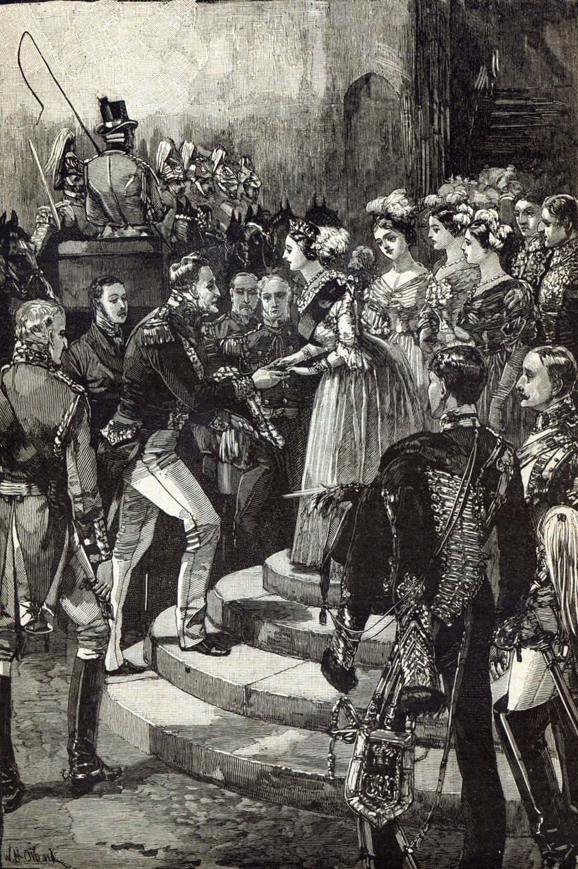 Mottakelse av Louis Philippe på Windsor Castle av English School