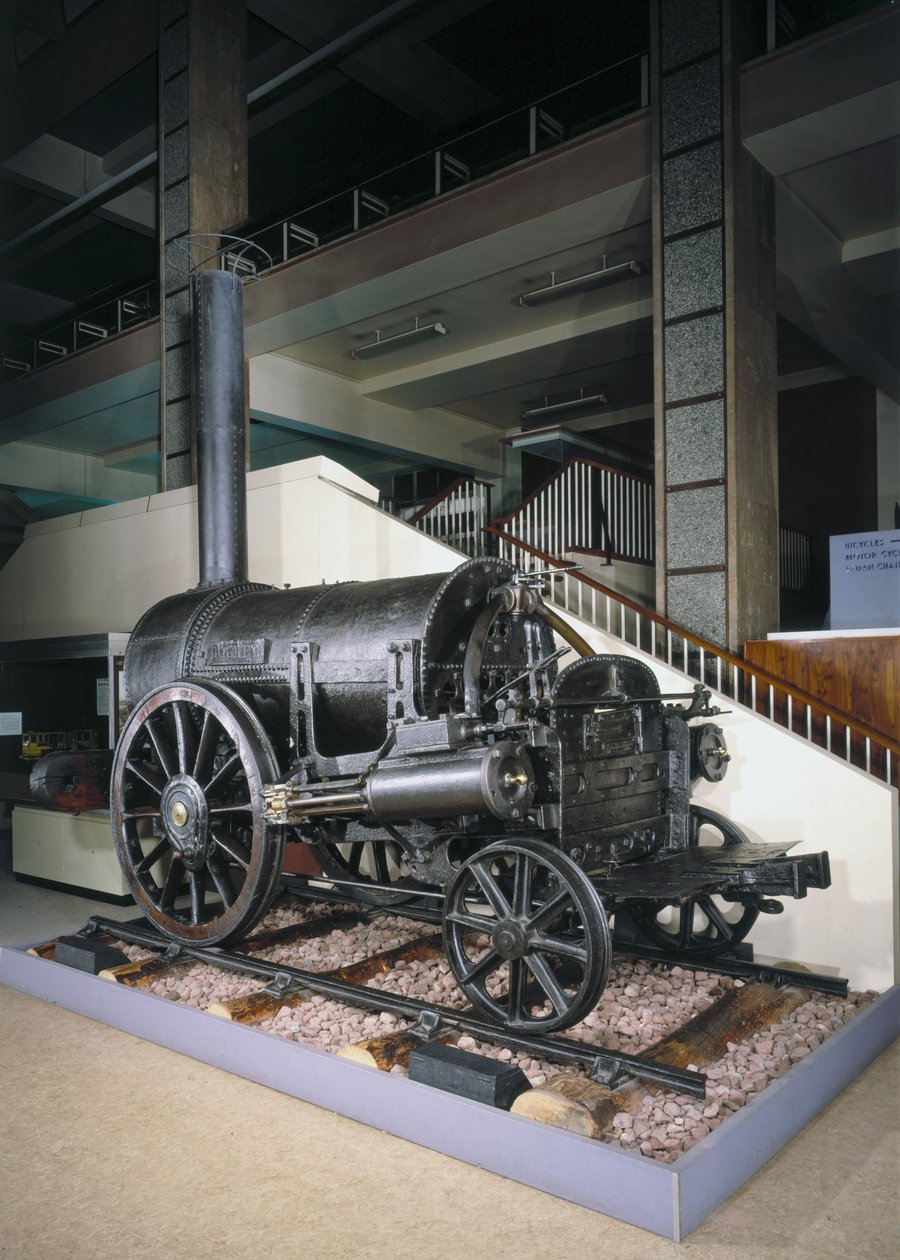 Rester av Stephensons Rocket, 1829 av English School