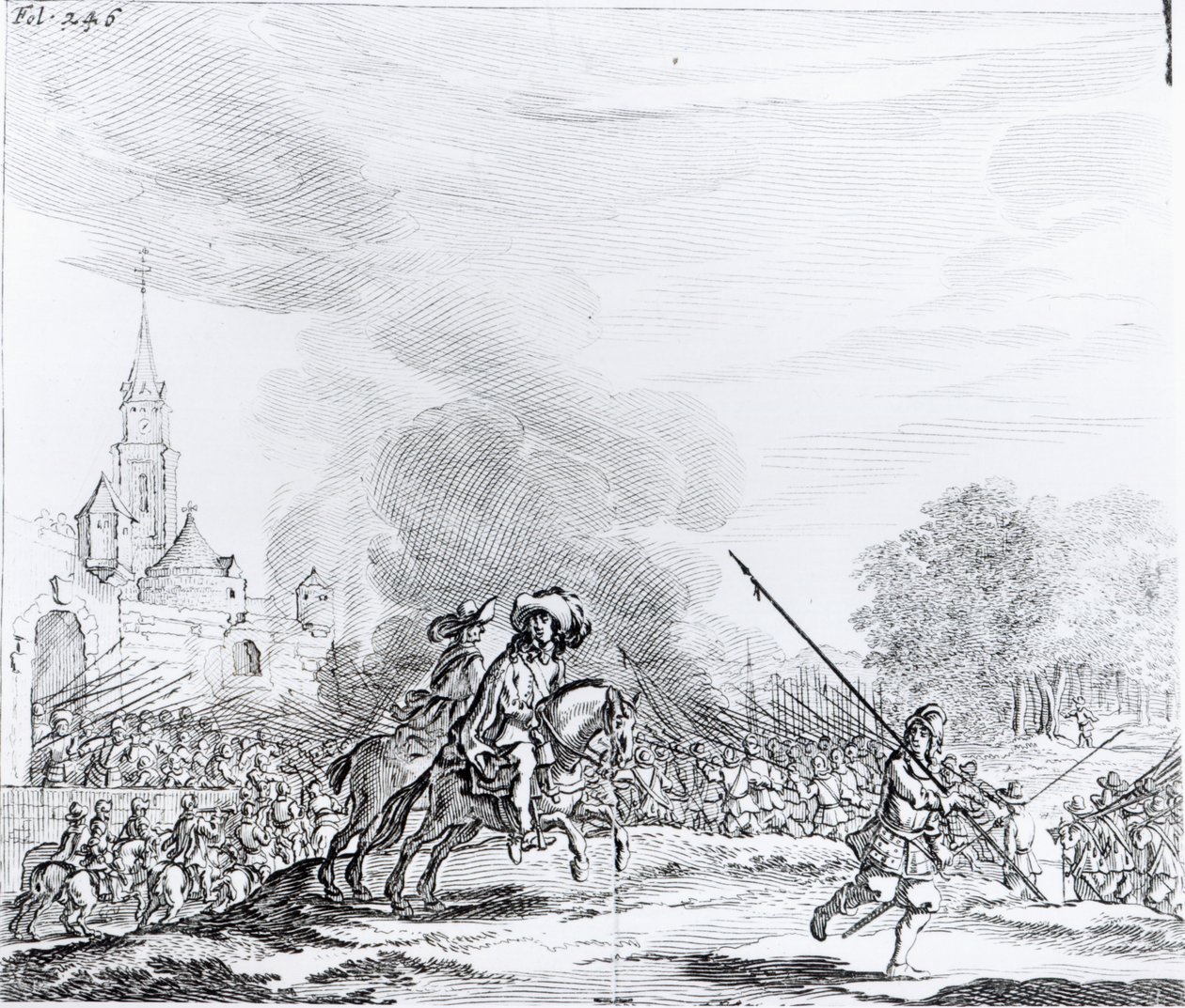 Tilbaketrekning fra slaget ved Worcester, 3. september 1651 av English School