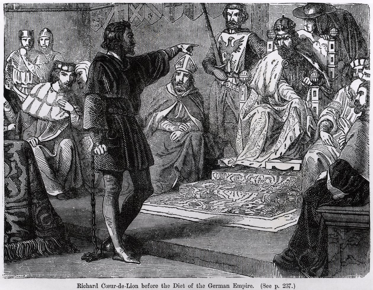 Richard Coeur de Lion før det tyske imperiets diett av English School