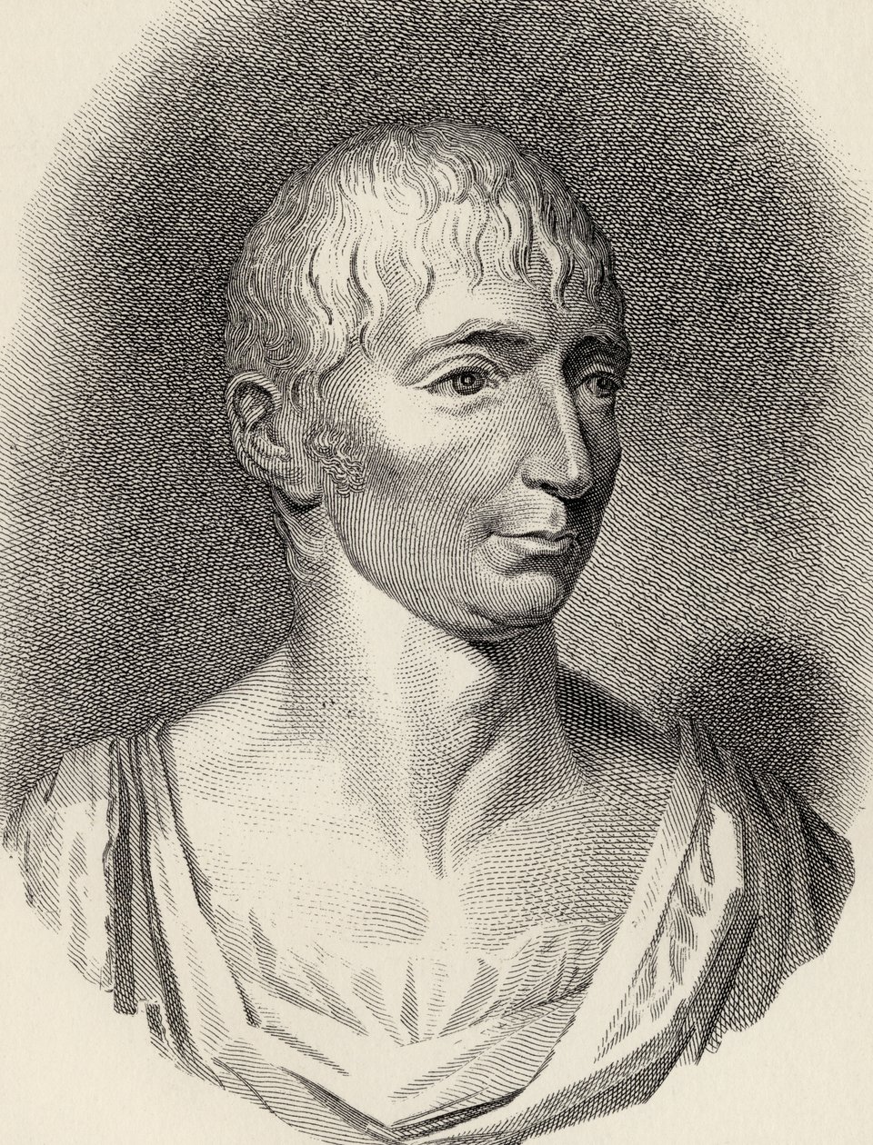 Richard Porson, etter en byste, gravert av James Fittler (1758-1835), illustrasjon fra 