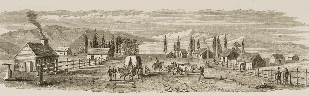 Salt Lake City i 1850, fra 