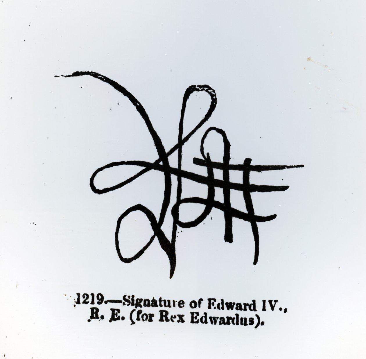 Signatur av Edward IV (1442-83) av English School