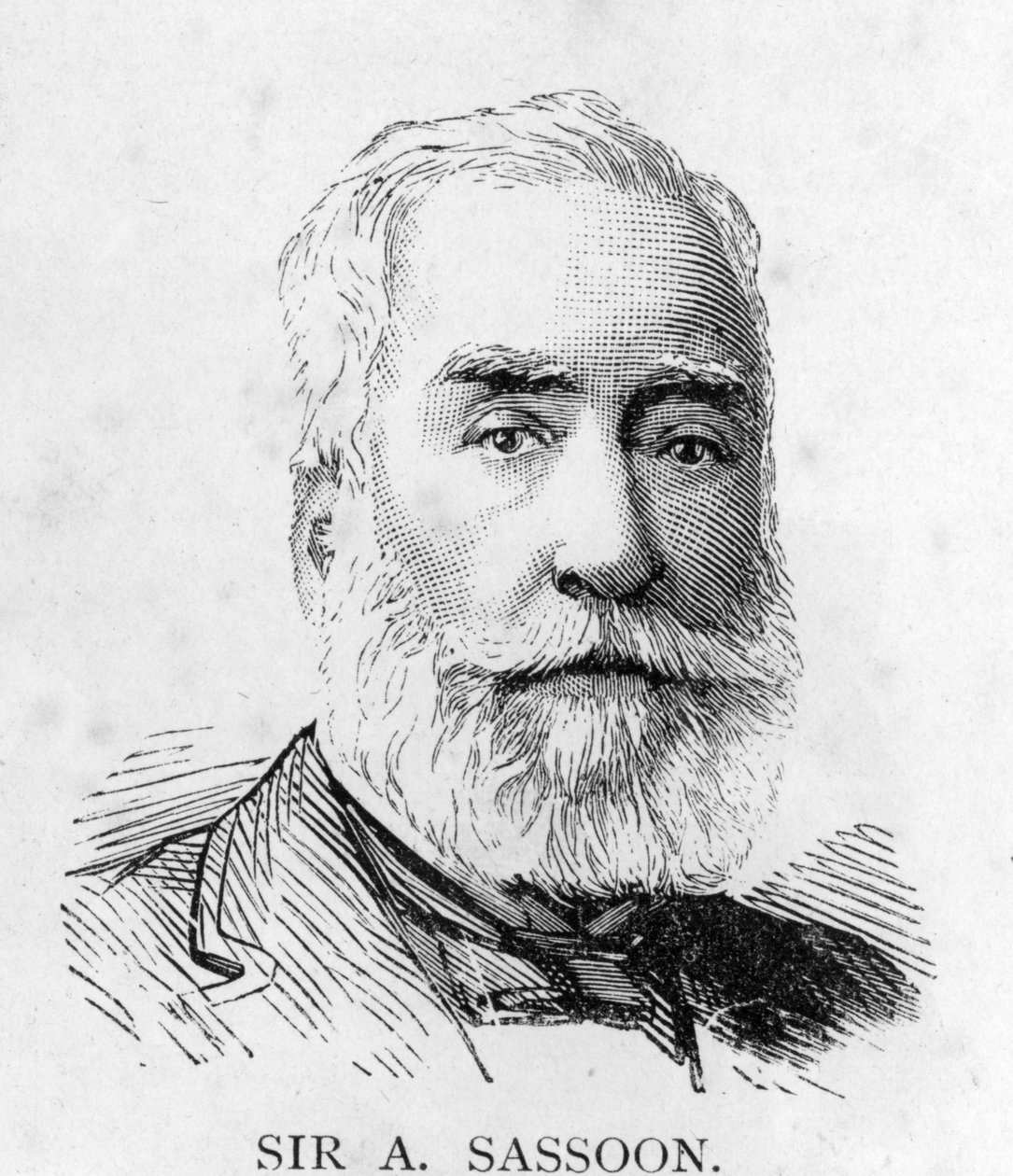Sir Albert Sassoon, ca. 1890 (etter et bilde av Russell und Sons) av English School
