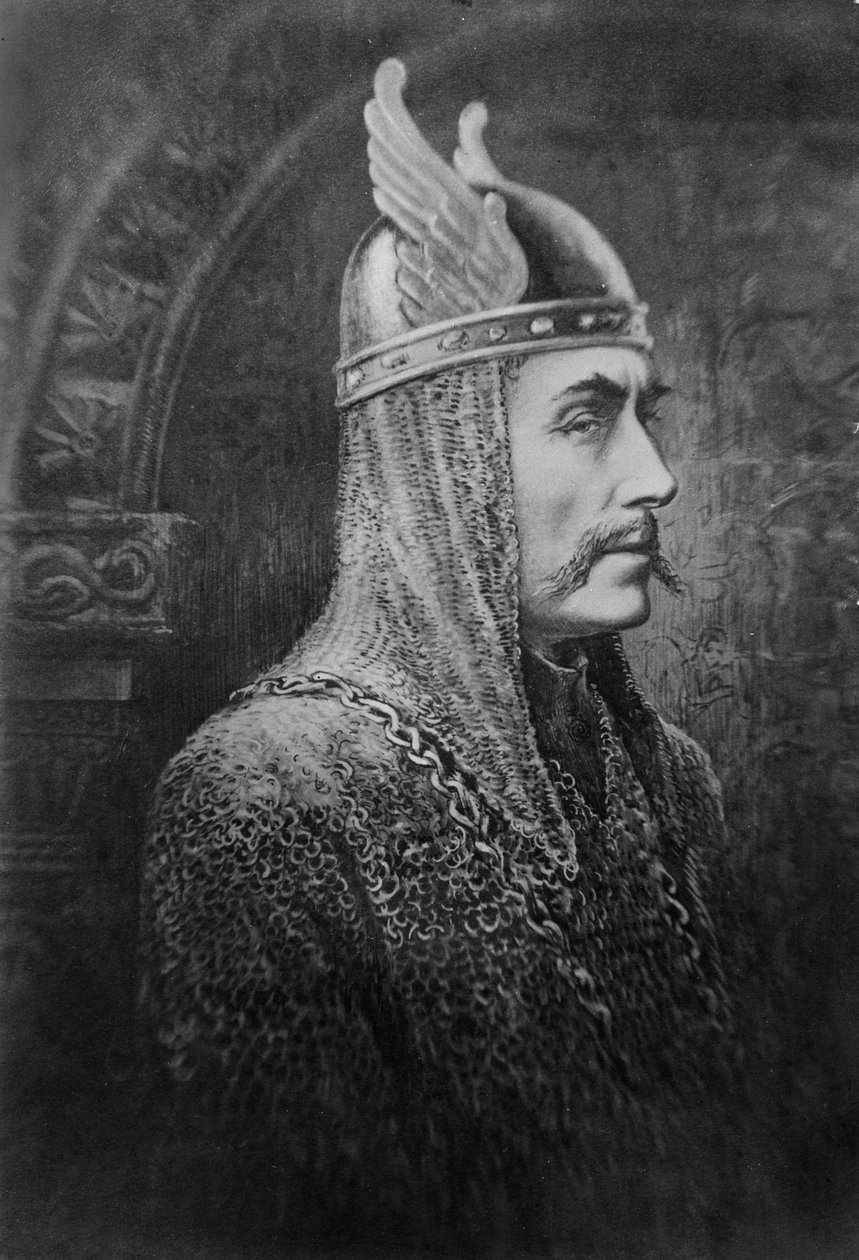 Sir Johnston Forbes-Robertson i rollen som Macbeth av English School