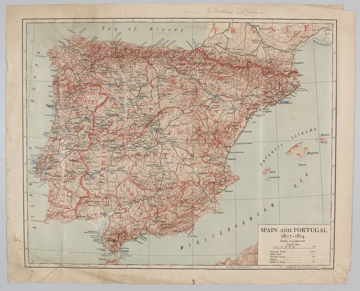 Spania og Portugal, 1807-14 av English School