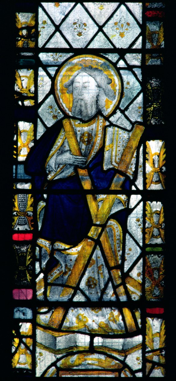 St. Andrew med Saltire Cross, britisk, 1300-tallet av English School