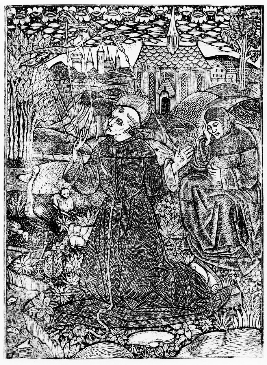 St. Francis mottar Stigmata av English School