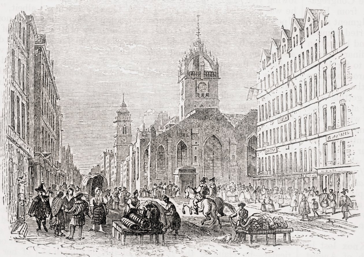 St Giles and the Old Tron Church, Edinburgh på 1600-tallet, fra 