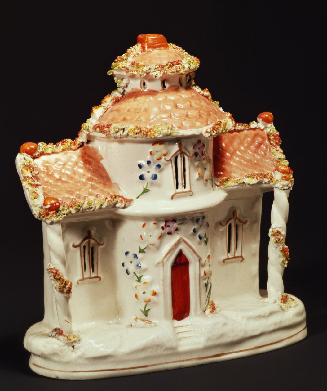 Staffordshire hytte, ca. 1860 av English School
