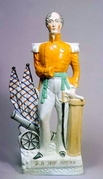 Staffordshire-figur av Lord Raglan (keramikk) av English School