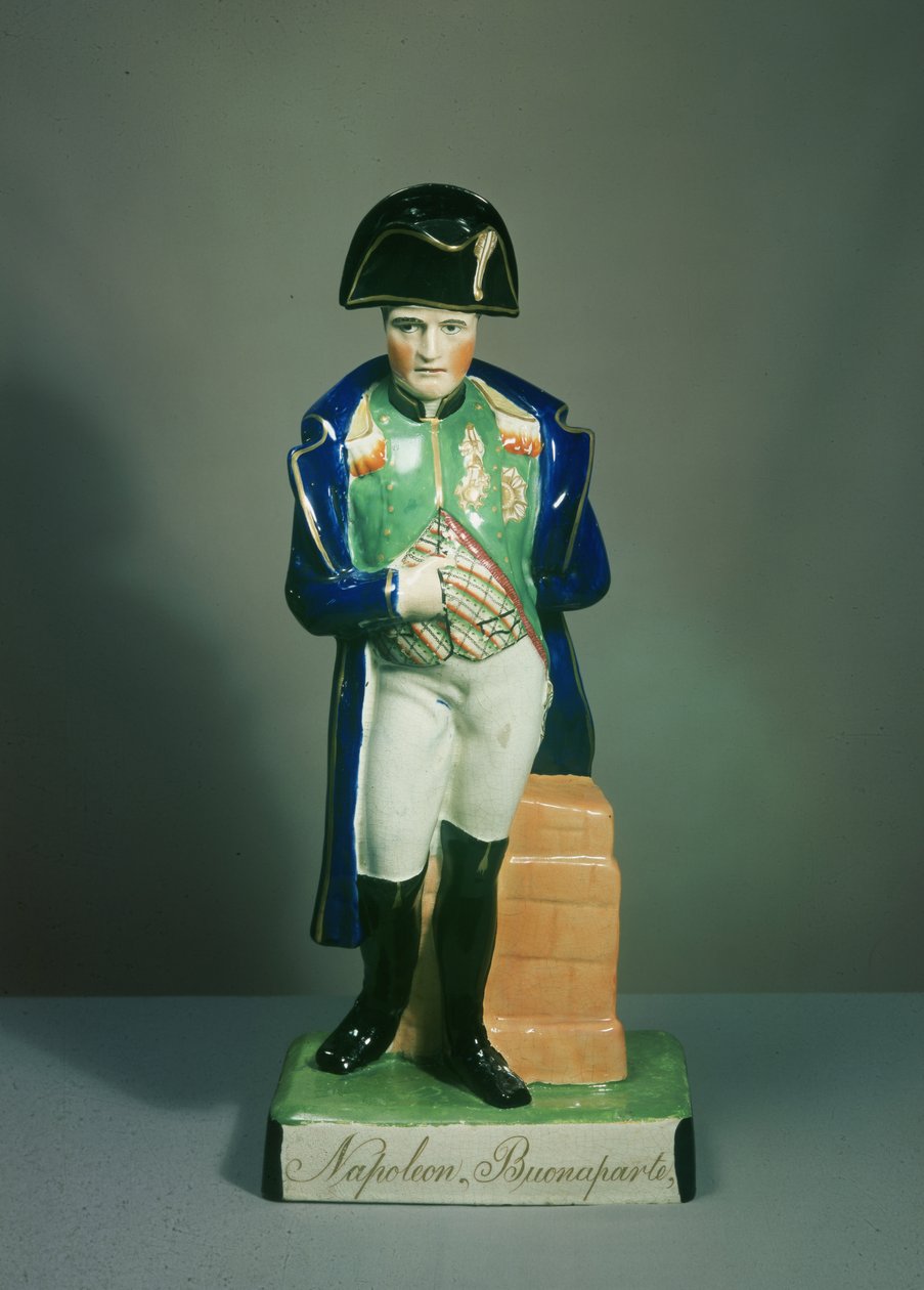 Staffordshire-figur av Napoleon Bonaparte (keramikk) av English School