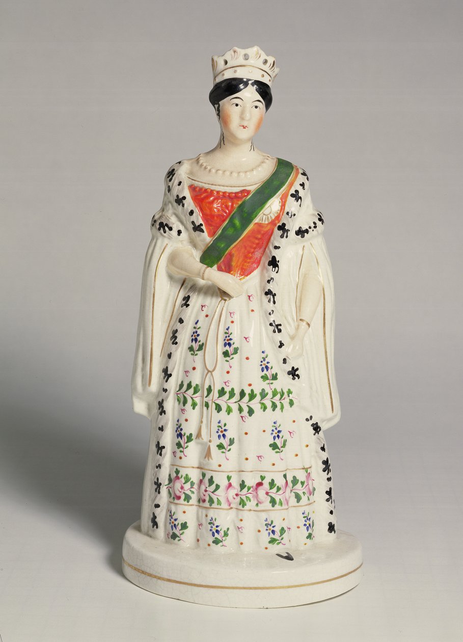 Staffordshire-figur av dronning Victoria (1819-1901) av English School