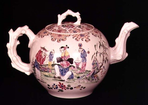 Staffordshire boksepanne, ca. 1755 (saltglasert steintøy) av English School