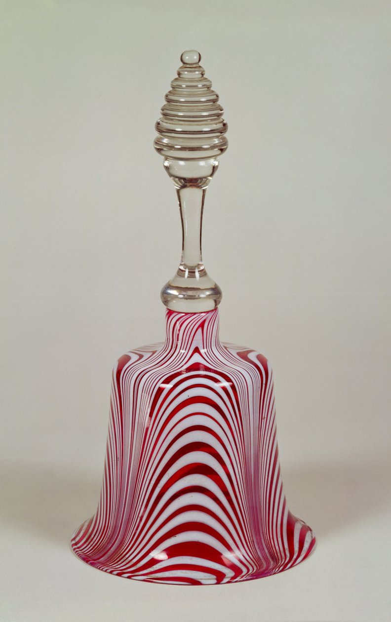 Stripete bjelle, av Nailsea (glass) av English School
