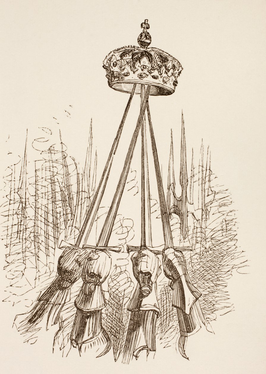 Sverd som støtter kronen, 1890 av English School