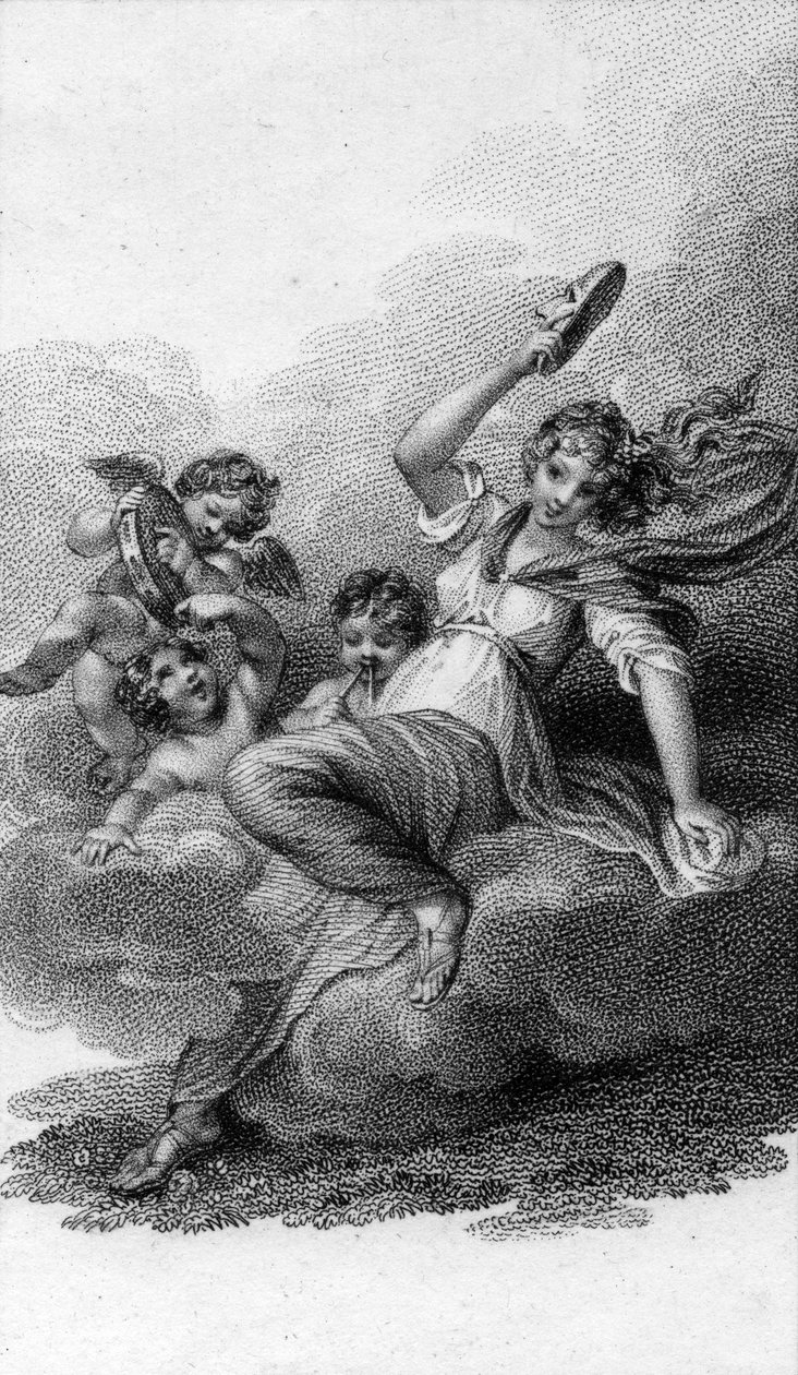 Thalia, Muse of komedie og idyllisk poesi, 1805 av English School