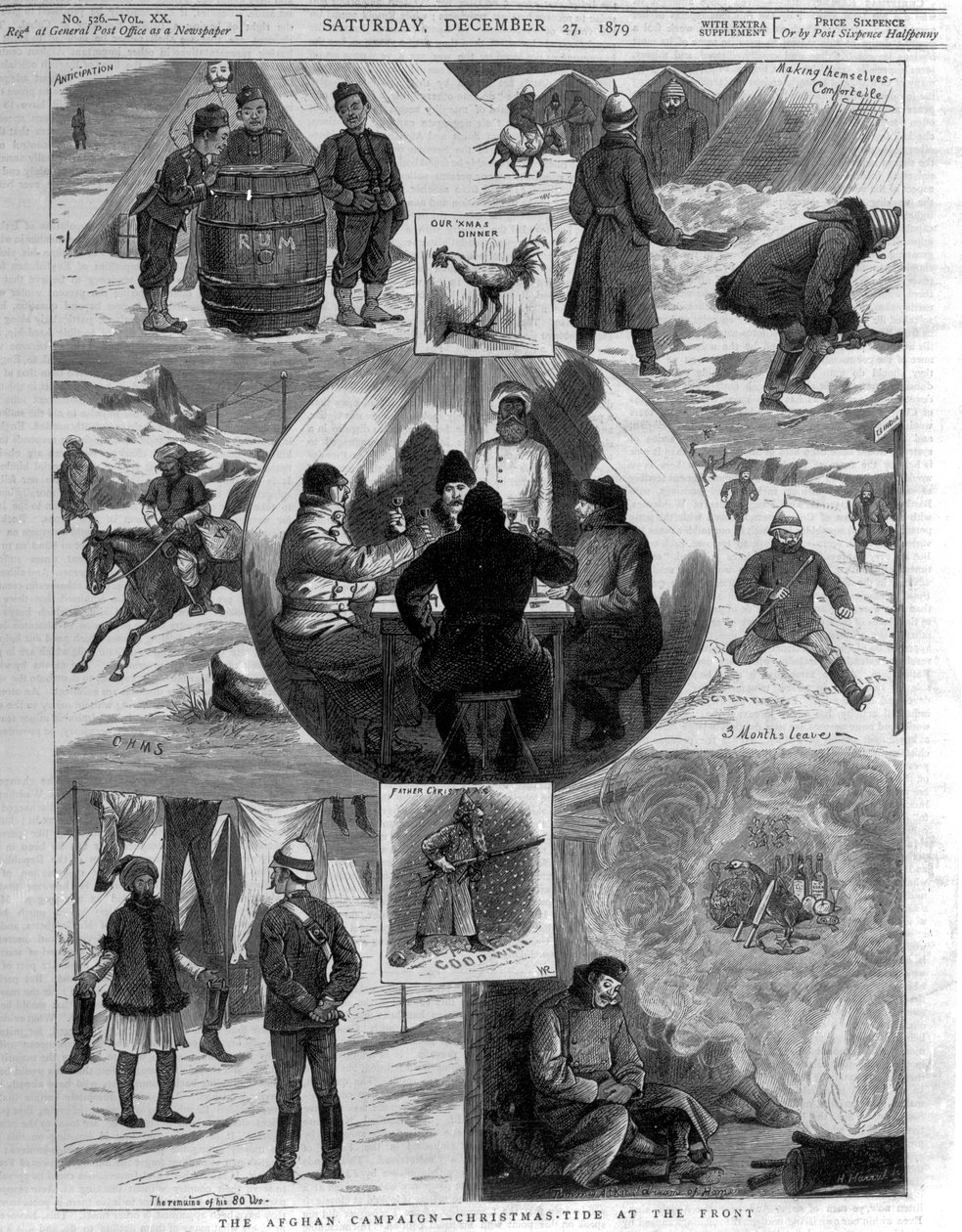 The Afghan Campaign- Christmas Tide at the Front, omslagsillustrasjoner fra 